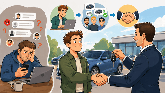 Från scrollande till affär: så säljer du bilen utan annonsstress