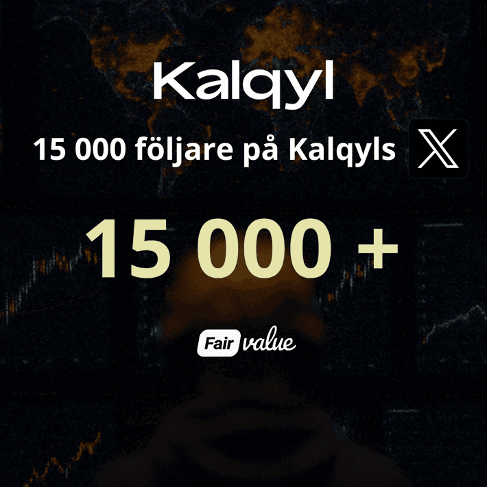 15 000 följare på X