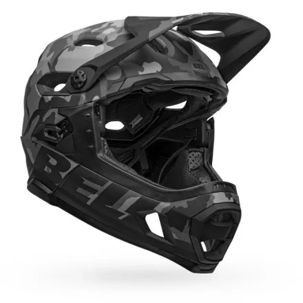 Bell Super DH Spherical Hjelm Matte/Gloss Black Camo, Str. L
