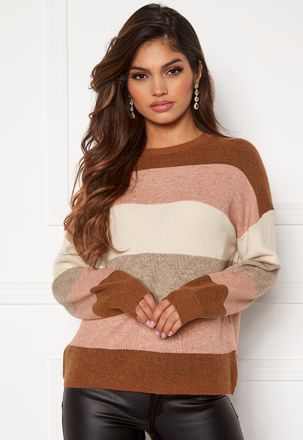 Atia L/S Stripe Pullover Knt