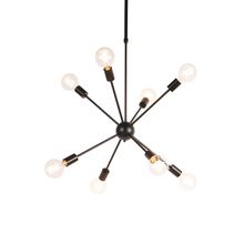 Design hanging lamp black 8-light - Sputnik