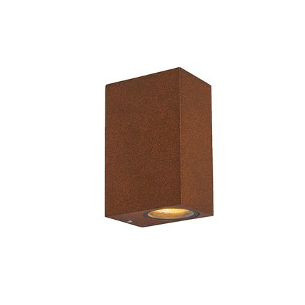 Set of 4 industrial wall lamps rust brown IP44 - Baleno II