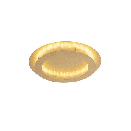 Art deco ceiling lamp gold / brass 50 cm incl. LED - Belle
