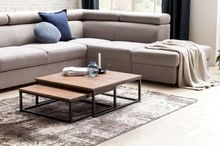 Residential sofabord 2 stk massivt træ Sheesham lounge bord