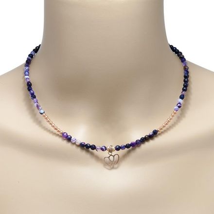 Handmade Gemstone Necklace Agate Ι Anthos Handmade Jewelry