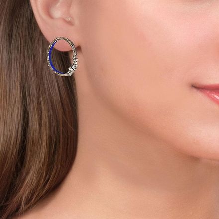 Tina Kotsoni - Ring Earrings Blue Inside | Anthos
