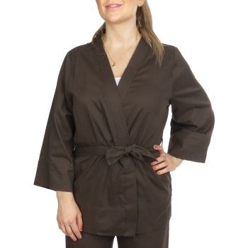 Pierre Robert X Jenny Skavlan Cotton Lounge Kimono Mørkgrørnn S/M Dame