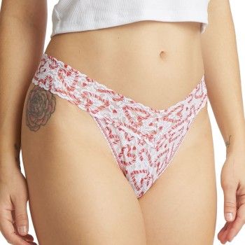 Hanky Panky Truser Printed Original Rise Thong Hvit Mønster nylon One Size Dame