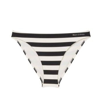 Marc O Polo Stripe Bikini Brief Hvit/Svart Small Dame