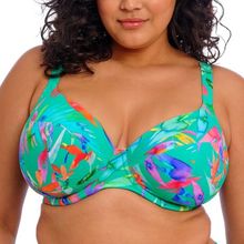 Elomi Toyama Tides Underwire Plunge Bikini Top Mixed F 80 Dame