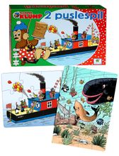 Rasmus Klump - 2 Puzzles Mary Toys Puzzles And Games Puzzles Multi/patterned Rasmus Klump