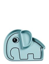 Silic Stick&Stay Plate Elphee Blue Home Meal Time Plates & Bowls Plates Blue D By Deer