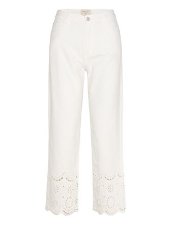 Pants From Freequent In A Lovely Twill Material. The Pants Are A Classic 5-Pocke Bottoms Trousers Culottes White FREE/QUENT