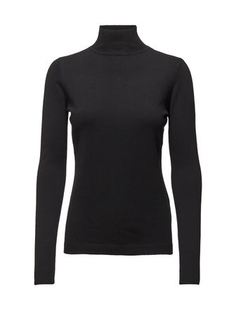 Lana Roll Neck Knit Tops Knitwear Turtleneck Black Minus