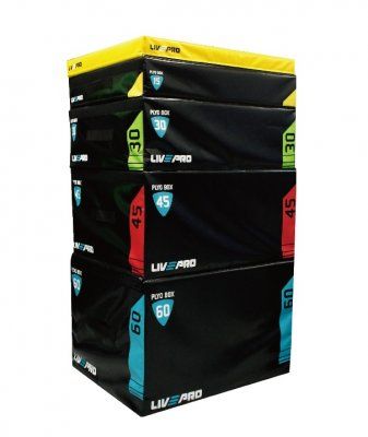 LIVEPRO SOFT PLYO METRIC BOXES (Storlek: M - 91,4 x 76,2 x 30,4 cm)