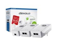 Devolo MAGIC 2 WiFi next Multiroom Kit, 2400 Mbit/s, IEEE 802.2x, IEEE 802.3ab, IEEE 802.3az, IEEE 802.3u, Gigabit Ethernet, 10,100,1000 Mbit/s, Wi-Fi 5 (802.11ac), 802.11a, 802.11b, 802.11g, Wi-Fi 4 (802.11n), Wi-Fi 5 (802.11ac)