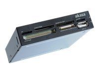 Akasa Internal Card Reader - Kortleser - 3,5 (CF I, CF II, MS PRO, Microdrive, MMC, SD, MS Duo, xD, TransFlash, MMCmobile, microSD, SDHC, MS Micro, microSDHC, xD Type H, xD Type M) - USB 2.0