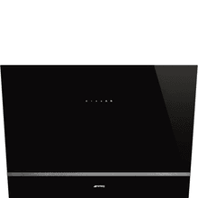 Smeg Kv28n Vegghengt ventilator - Svart/glass