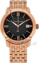 Alexander A111B-07 Heroic Sort/Rose-gulltonet stål Ø40 mm