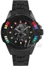 Philipp Plein PWNAA0522 The Skull Sort/Stål Ø41 mm