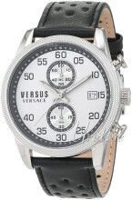 Versus by Versace S66060016 Sølvfarget/Lær Ø44 mm
