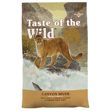 Økonomipakke: 2 x 2 kg / 2 x 6,6 kg Taste of the Wild - Canyon River Feline (2 x 6.6 kg)