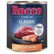 Økonomi Rocco Classic 12 x 800 g - Storfekjøtt med laks