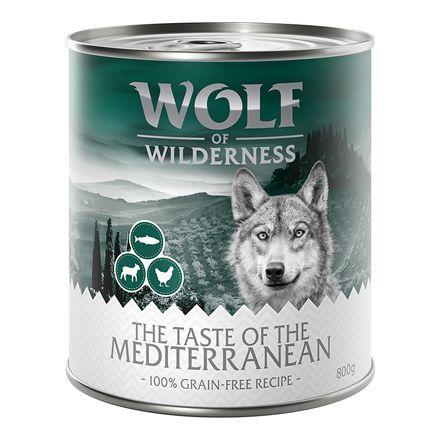Wolf of Wilderness Adult "The Taste of" 6 x 800g - The Taste of the Mediterranean - Lamb, Chicken, Trout