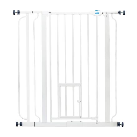 Carlson Extra High Pet Gate with Cat Flap - Height 91.44cm, Width 73.66 - 92.71cm