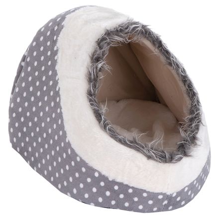 White Dots Snuggle Den - 40 x 40 x 28 cm (L x W x H)