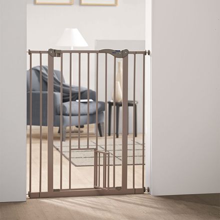 Savic Dog Barrier 2 with Cat Door - Height 107cm, Width 75 -84cm