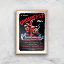 Grimmfest 2020 Tour Giclee Art Print - A3 - Wooden Frame