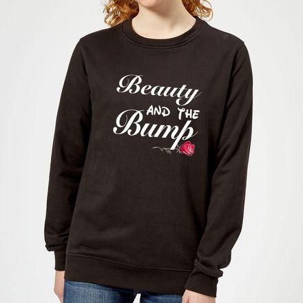 Big and Beautiful Beauty and The Bump Women's Sweatshirt - Black - 5XL - Black