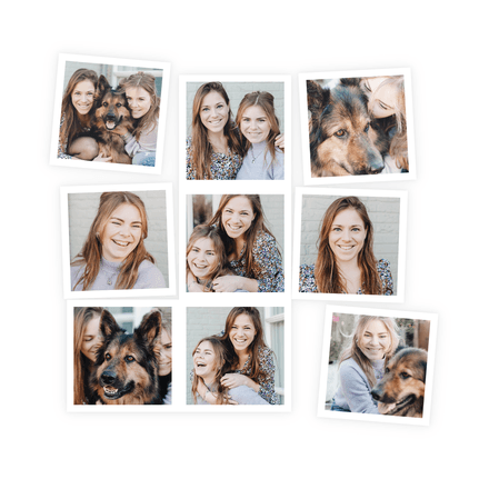 Photo magnets - 7x7 cm - 9 pcs