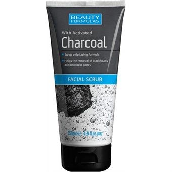 Beauty Formulas Charcoal Facial Scrub Ansigtsscrub - 150 ml