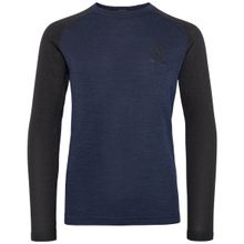 Bula Juniors' Norm Merino Wool Crew Navy Undertøy overdel 12