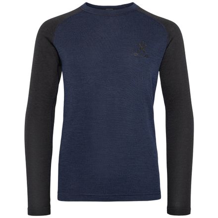 Bula Juniors' Norm Merino Wool Crew Navy Undertøy overdel 10