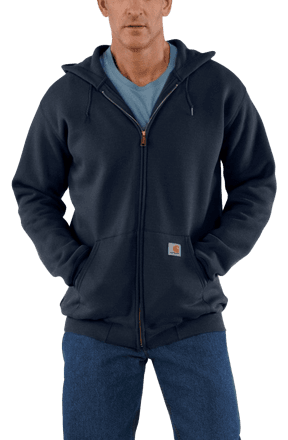 Carhartt Men's Zip Hooded Sweatshirt New Navy Langermede trøyer XXL
