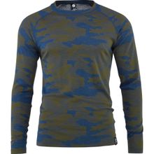 Bula Men's Camo Merino Wool Crew Denim Undertøy overdel S