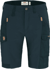 Fjällräven Women's Nikka Shorts Curved Dark Navy Friluftsshorts 36 Regular
