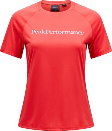 Peak Performance Women's Active Tee Brilliant Red Kortermede treningstrøyer L