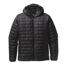 Patagonia Men's Nano Puff Hoody Black Lettfôrede jakker S