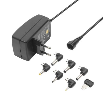 Luxorparts Justerbar strømadapter 9–24 V (DC) 24 W
