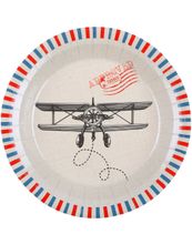 10 stk Bon Voyage Papptallerkener 23 cm