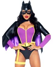 Bombshell Bat Kostyme til Dame - Strl S