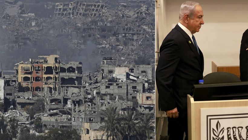 Gaza, Israels premiärminister Benjamin Netanyahu