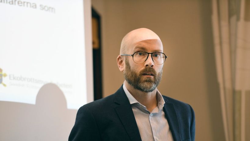 Åklagaren Thomas Hertz leder förundersökningen mot Intellegos vd Claes Lindahl. Foto: Ali Lorestani / TT