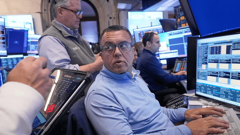 Börsmäklare på Wall Street.