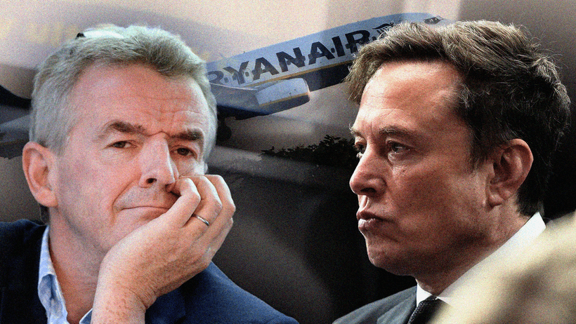 Michael O’Leary och Elon Musk Ryanair 