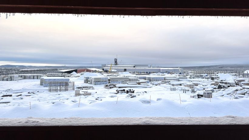 Stegra - fabriksområdet för det nya fossilfria stålverket i Svartbyn utanför Boden
